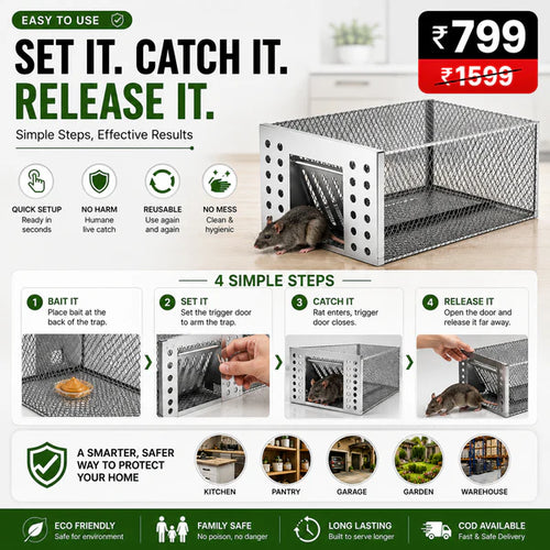 Humane Live Catch & Release Mouse Trap